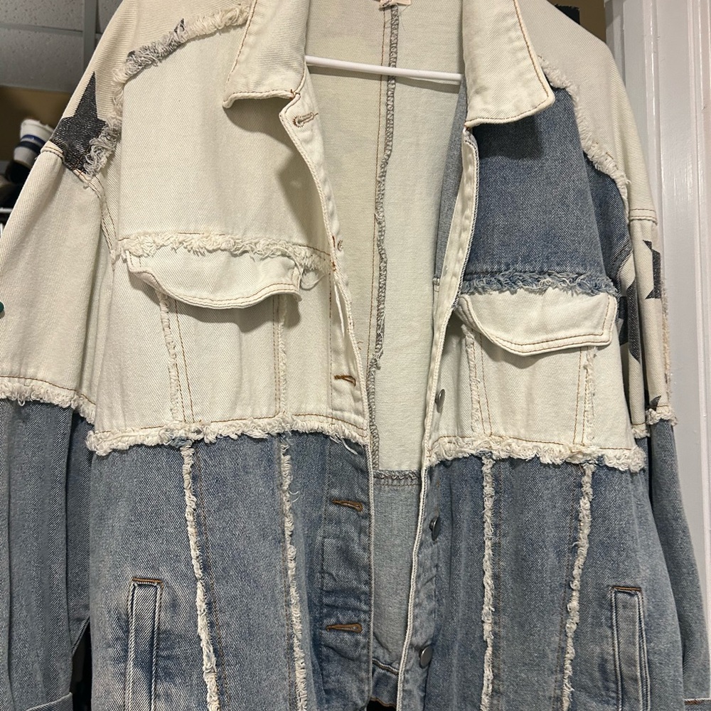 POL Two-Tone Denim Jacket